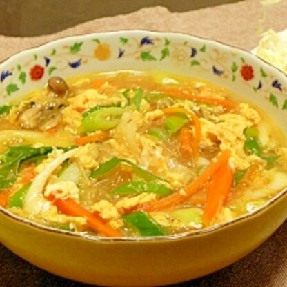 体に良いものばかり、簡単添加物なしの味噌春雨スープ